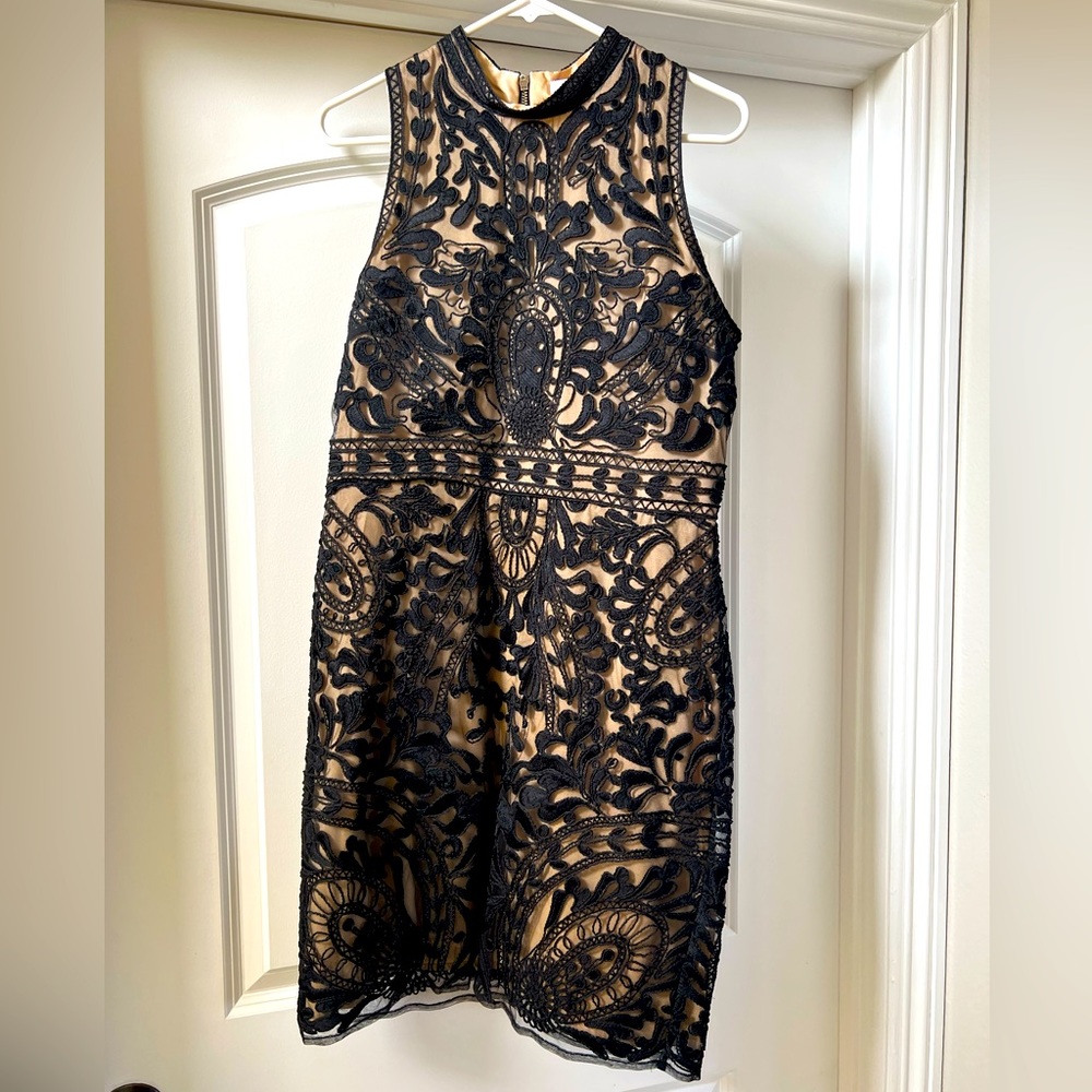 Parker brand lace dress. Black lace. New with tags